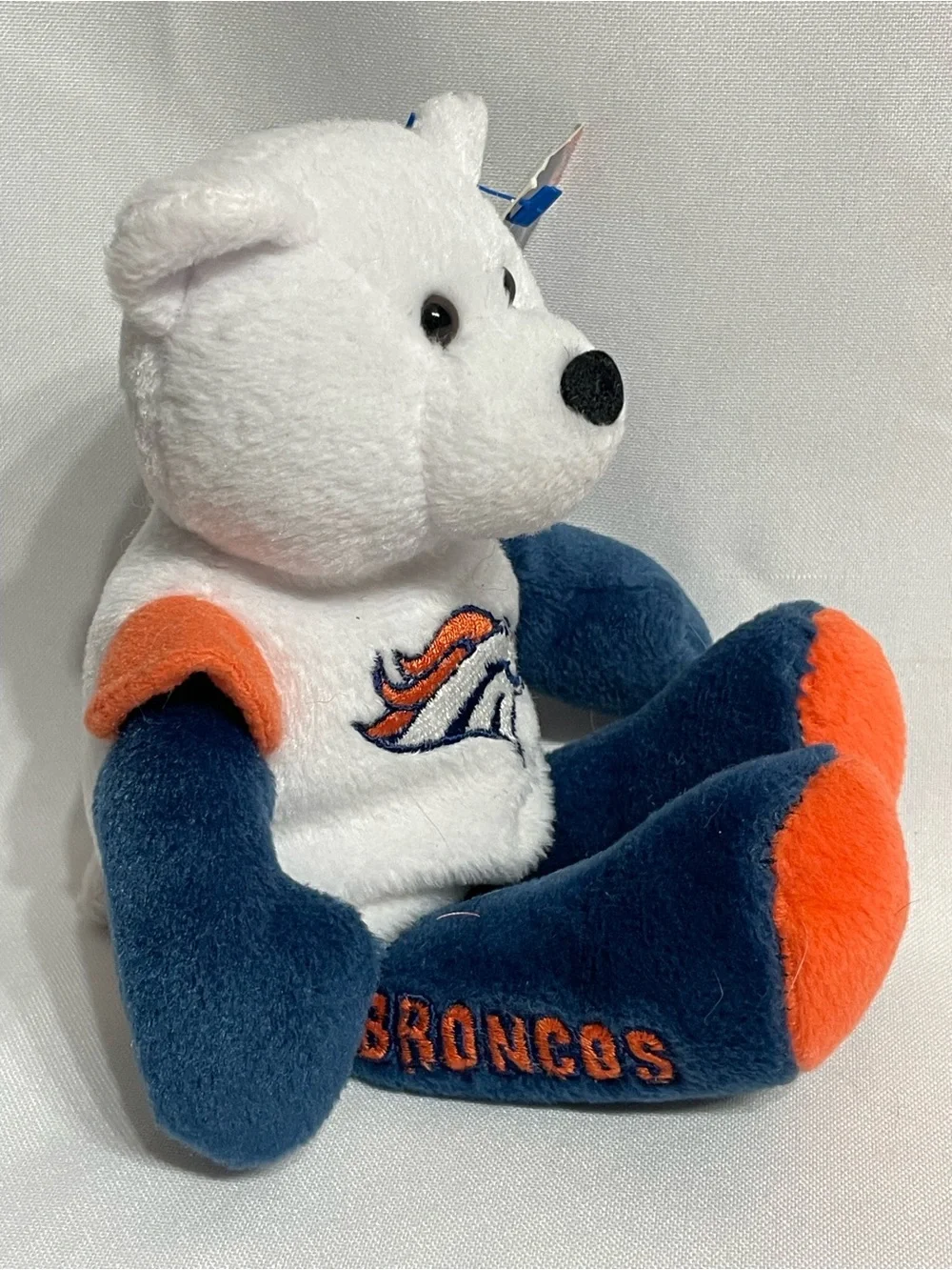 vintage Limited Treasures NFL Denver Broncos Pro Bear Beanie Plush Great Cond